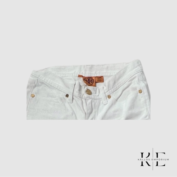 Tory Burch White Flare Jeans - Picture 2 of 4